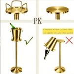Stainless Steel Ice Bucket with Stand for Parties