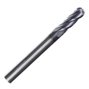 Carbide Ball Nose End Mill 1/4" - 4 Flutes