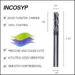 Carbide Ball Nose End Mill 1/4" - 4 Flutes