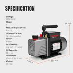 4.5CFM Rotary Vane Vacuum Pump for HVAC