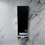 Black Steel Wall-Mount Locking Dispenser for Pads