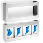 Stainless Steel Wall-Mounted Glove Box Holder - 2 Pack