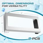 Stainless Steel Wall-Mounted Glove Box Holder - 2 Pack