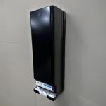 Black Steel Wall-Mount Locking Dispenser for Pads