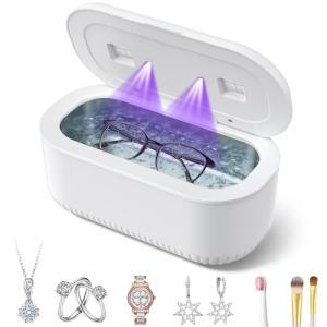 48kHz Ultrasonic Jewelry Cleaner with UV Lights