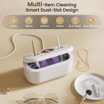 48kHz Ultrasonic Jewelry Cleaner with UV Lights