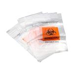 10 Pack Clear Specimen Bags with Biohazard Logo