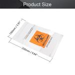 10 Pack Clear Specimen Bags with Biohazard Logo