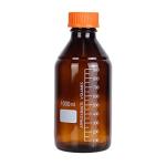 Amber Glass 1000 mL Lab Storage Bottles - 4 Pack