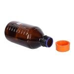 Amber Glass 1000 mL Lab Storage Bottles - 4 Pack
