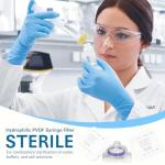 Sterilized PVDF Syringe Filters 20 Pack, 0.22 um
