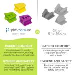 Dental Bite Blocks - Silicone Mouth Props Set