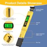 High Accuracy Digital pH Meter with Calibration Powders