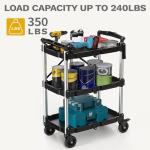 350 LB Collapsible Utility Cart with Wheels