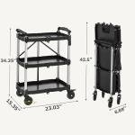 350 LB Collapsible Utility Cart with Wheels