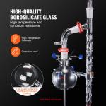 VEVOR 1000ml Lab Glass Distillation Kit - 14 pcs