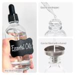 ALIFEIA 4-Pack 100ml Glass Dropper Bottles