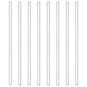 Stonylab 9.84 Inch Glass Stirring Rods, 8-Pack
