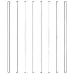 Stonylab 9.84 Inch Glass Stirring Rods, 8-Pack