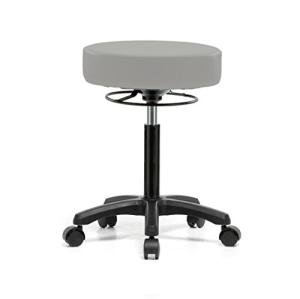 Adjustable Rolling Stool with Padded Seat - 250 lb Capacity