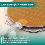 Excelta 4" Wafer Tweezers with Serrated Handles