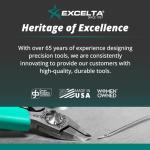 Excelta 4" Wafer Tweezers with Serrated Handles
