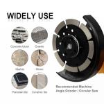 SHDIATOOL 4" Diamond Cutting Blades for Angle Grinder