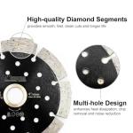 SHDIATOOL 4" Diamond Cutting Blades for Angle Grinder