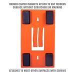 Magnetic Wall Mount Glove Dispenser - Orange