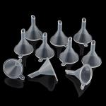 Mini Plastic Funnels for Bottles and Lab Use