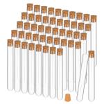 50 Glass Test Tubes with Cork Stoppers