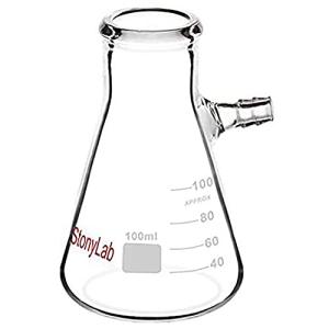 StonyLab 100ml Borosilicate Glass Filtering Flask