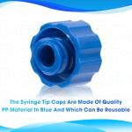 50 Syringe Tip Caps for Luer Lock Syringes