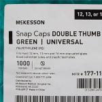 McKesson Polyethylene Snap Caps for Tubes, Green