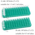 6-Pack Double-Sided Microcentrifuge Tube Rack