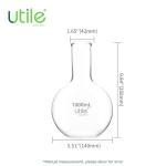1000ml Flat Bottom Glass Flask for Lab Use