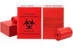 Small Red Biohazard Waste Bags 100 Pack