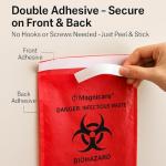 Small Red Biohazard Waste Bags 100 Pack