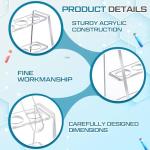 Acrylic Test Tube Holder Rack for 10ml Tubes