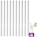 10-Pack Heat-Resistant Glass Stirring Rods