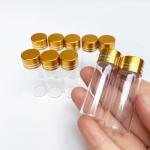 10 Pack Clear Glass Vials with Caps, 4ml