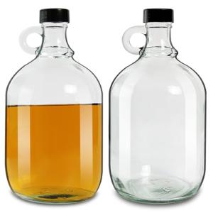 64oz Glass Growlers with Handle and Lids - 2 Pack