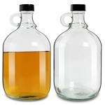 64oz Glass Growlers with Handle and Lids - 2 Pack