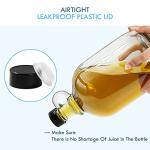 64oz Glass Growlers with Handle and Lids - 2 Pack