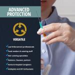 Powder-Free PVC Exam Gloves, Large - 100 Count