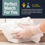 Powder-Free PVC Exam Gloves, Large - 100 Count