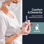 Powder-Free PVC Exam Gloves, Large - 100 Count