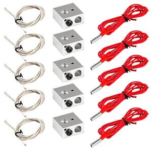 MakerHawk 5pcs Heater Blocks and Thermistors Set