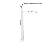 Laboy Glass Gas Bubbler for Schlenk Line