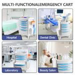 Kalolary Adjustable Rolling Medical Storage Cart